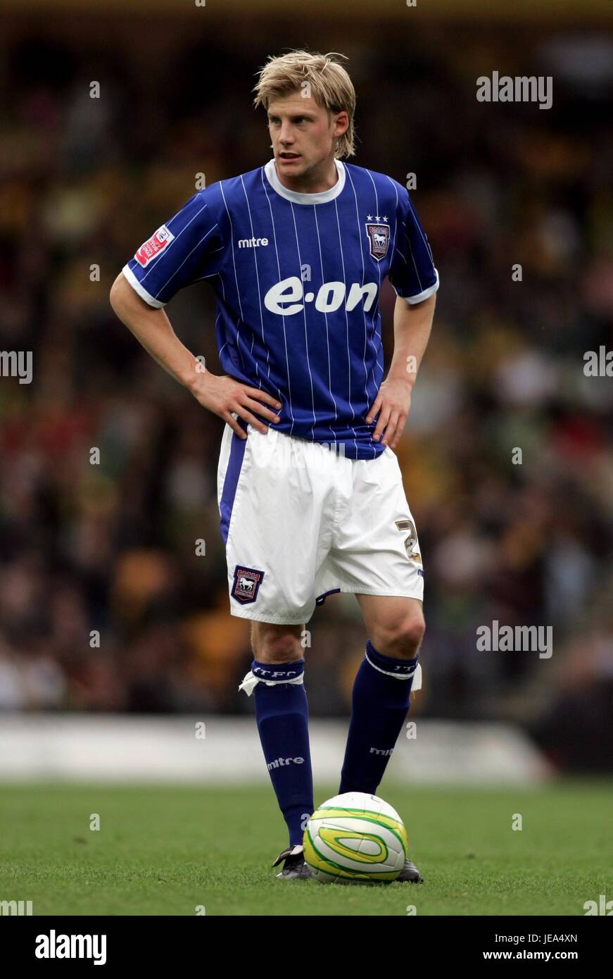 DAN HARDING IPSWICH TOWN FC CARROW ROAD NORWICH GRANDE BRETAGNE 04 Novembre 2007 Banque D'Images