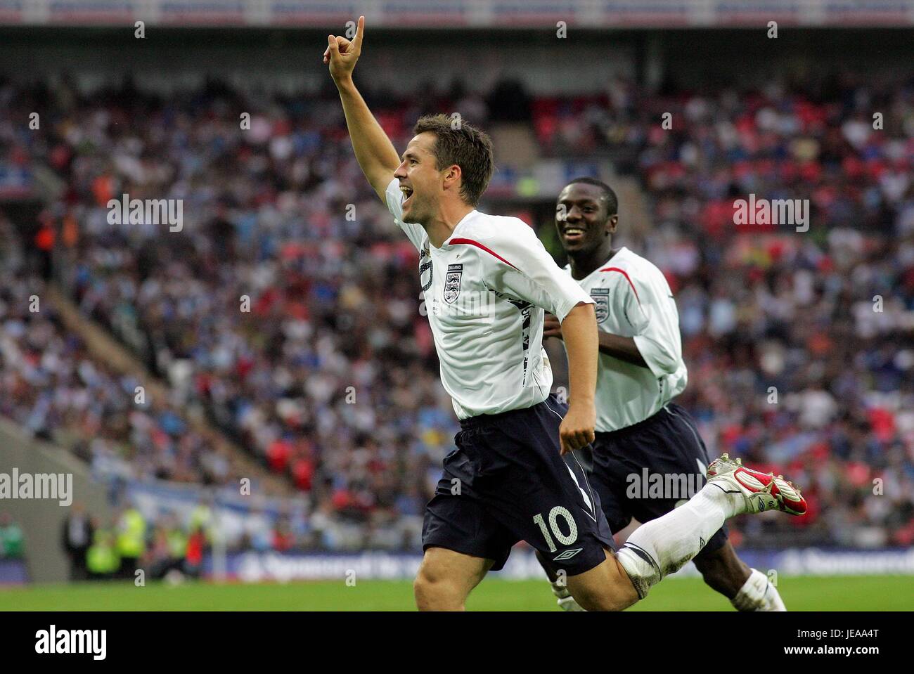 MICHAEL OWEN FÊTE ANGLETERRE V ISRAËL AU STADE DE WEMBLEY Londres Angleterre 08 Septembre 2007 Banque D'Images