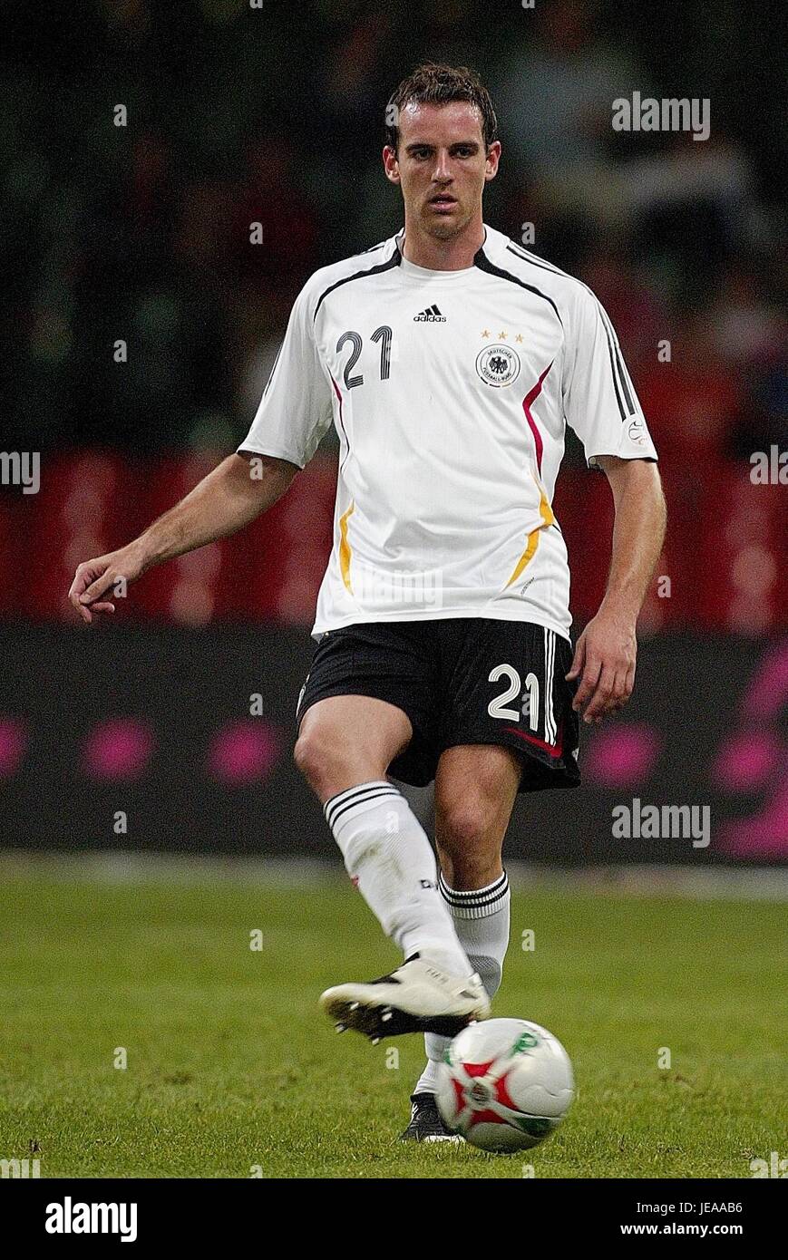 CHRISTOPH METZELDER ALLEMAGNE & REAL MADRID MILLENNIUM STADIUM CARDIFF WALES 08 Septembre 2007 Banque D'Images