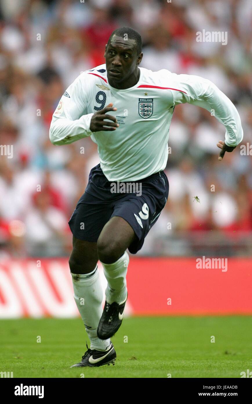 EMILE HESKEY ANGLETERRE V ISRAËL AU STADE DE WEMBLEY Londres Angleterre 08 Septembre 2007 Banque D'Images