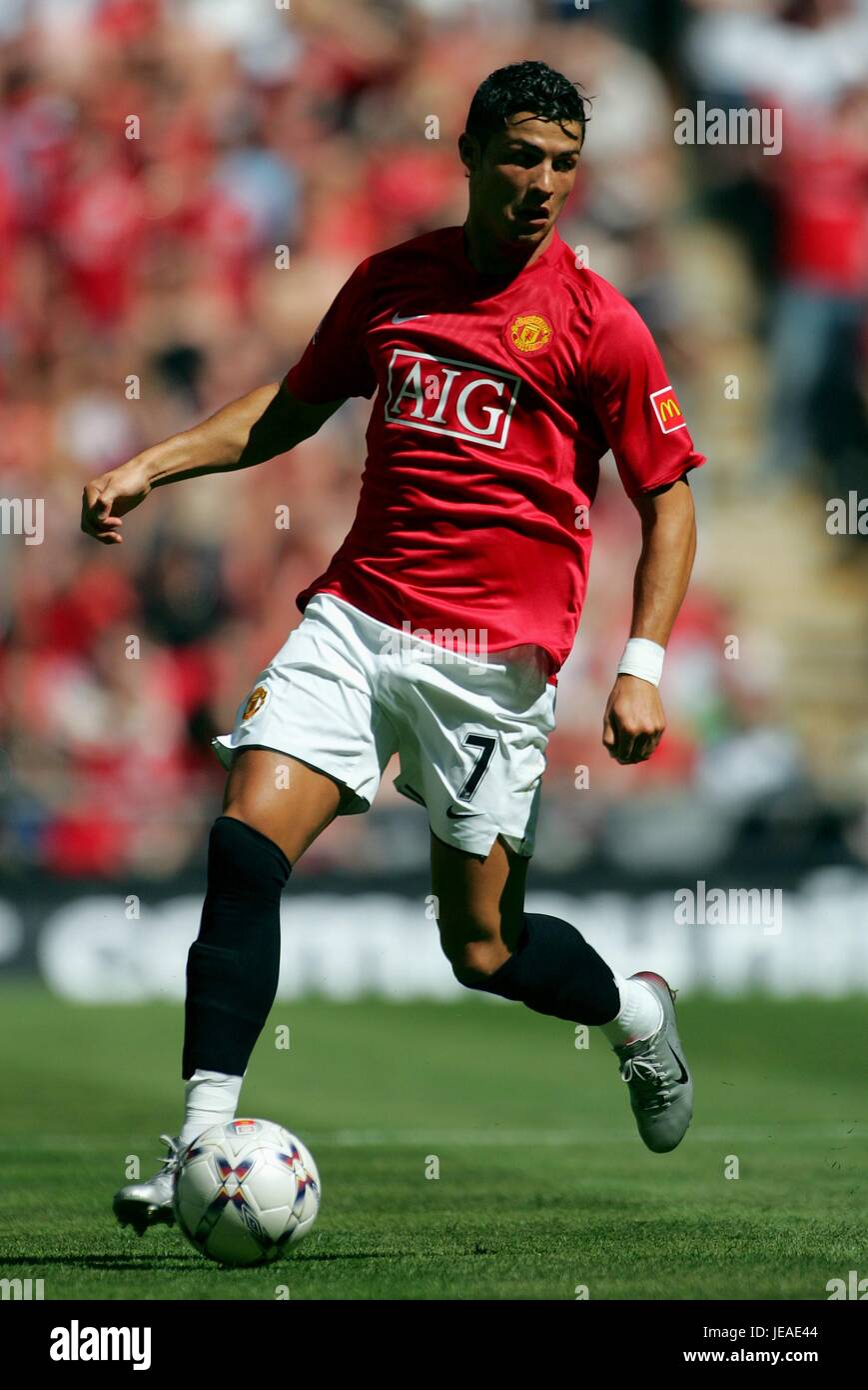 CRISTIANO RONALDO MANCHESTER UNITED FC WEMBLEY Londres Angleterre 05 Août 2007 Banque D'Images