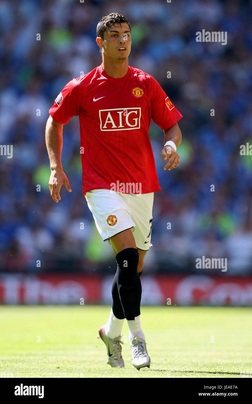 CRISTIANO RONALDO MANCHESTER UNITED FC WEMBLEY Londres Angleterre 05 Août 2007 Banque D'Images