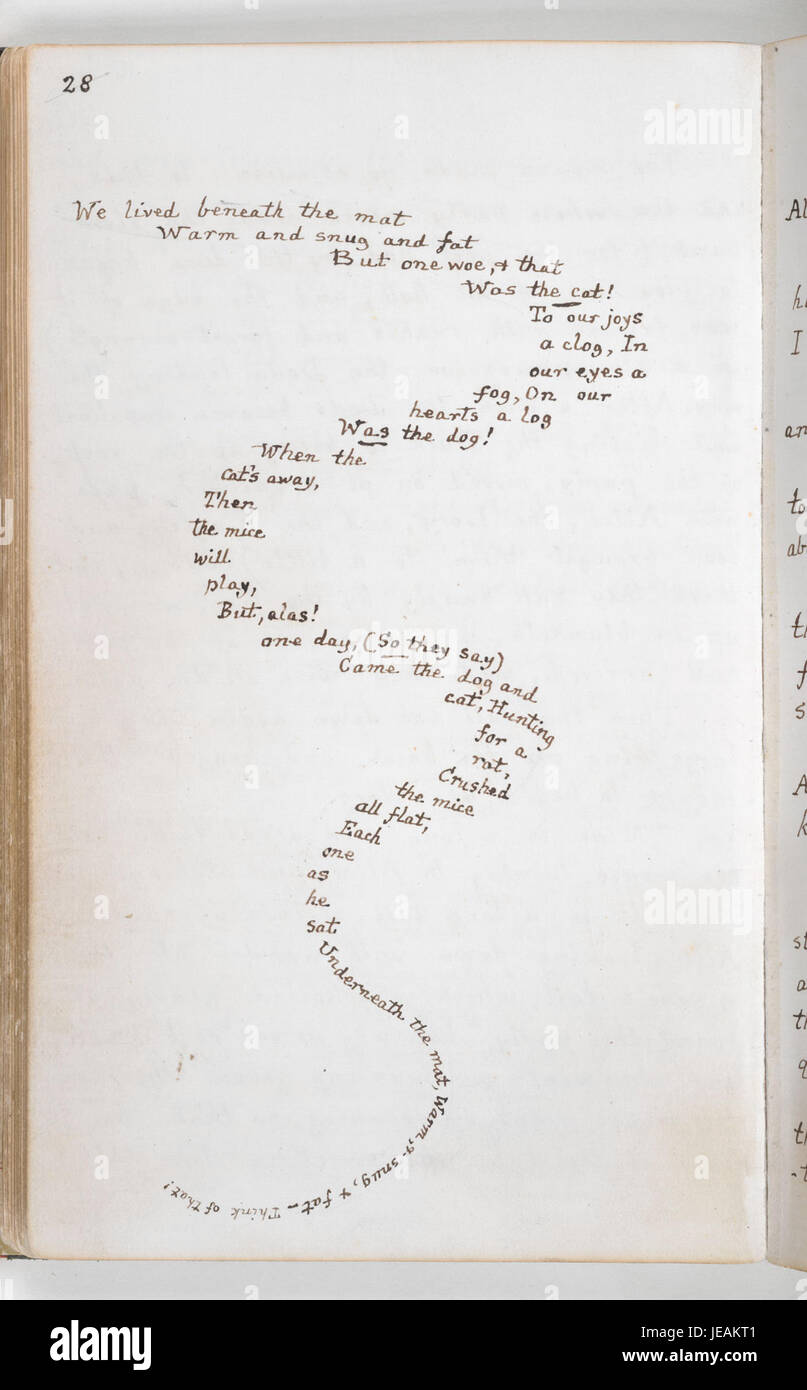 Cette illustration est tirée de « Alice's Adventures Under Ground » de Lewis Carroll, une première version du célèbre « Alice's Adventures in Wonderland ». Il montre l'approche distinctive de Carroll pour mélanger des récits fantaisistes avec des illustrations imaginatives. Banque D'Images