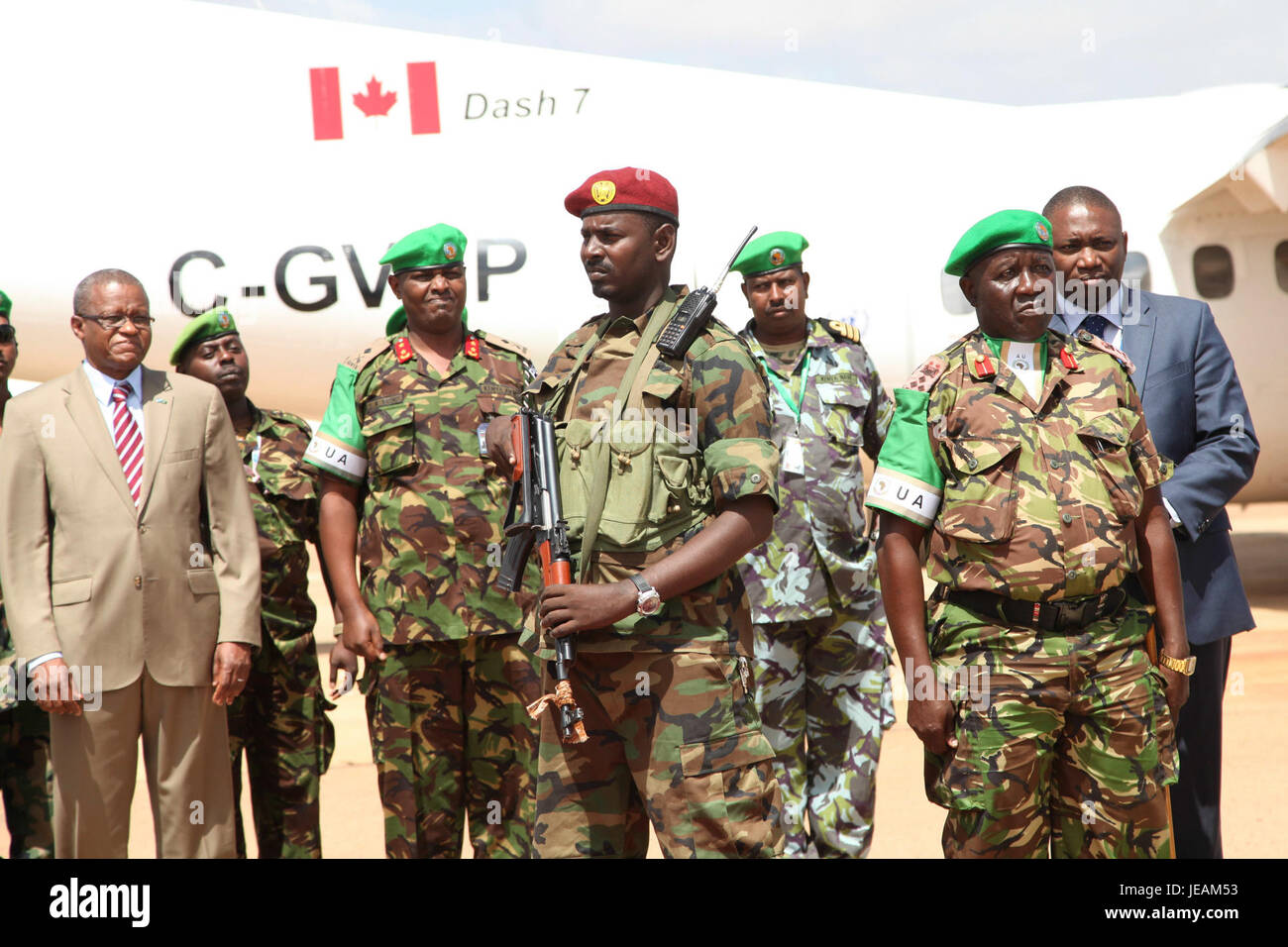 2014 12 Cérémonie de départ des forces armées à Kismayu-5 (15432898254) Banque D'Images