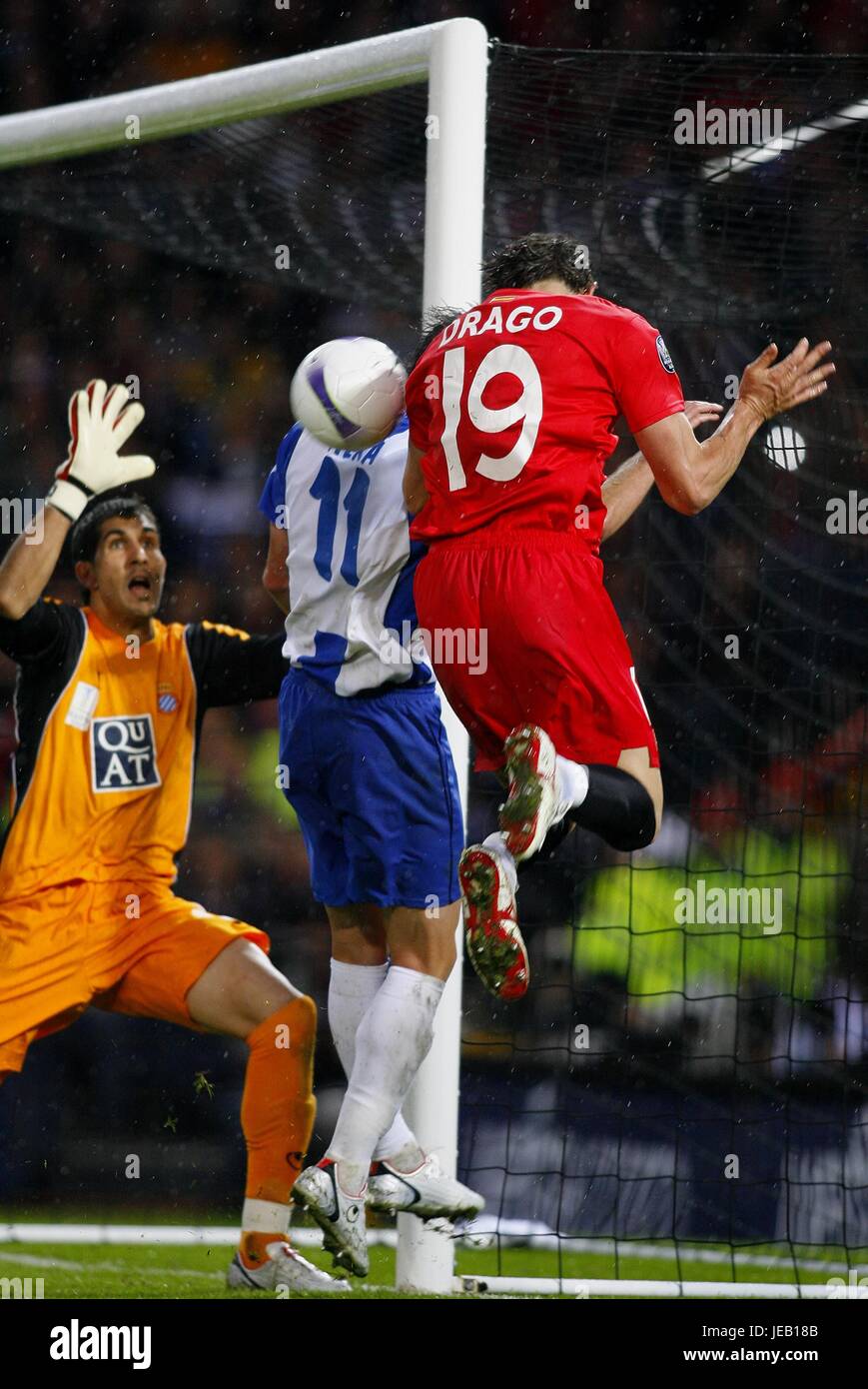 DRAGUTINOVIC VA FERMER ESPANYOL V SEVILLA HAMPDEN PARK GLASGOW ECOSSE 16 Mai 2007 Banque D'Images