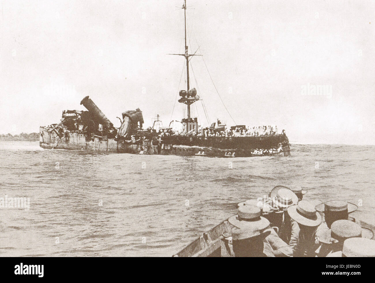 Sms emden détruit par HMAS Sydney 1914 Banque D'Images