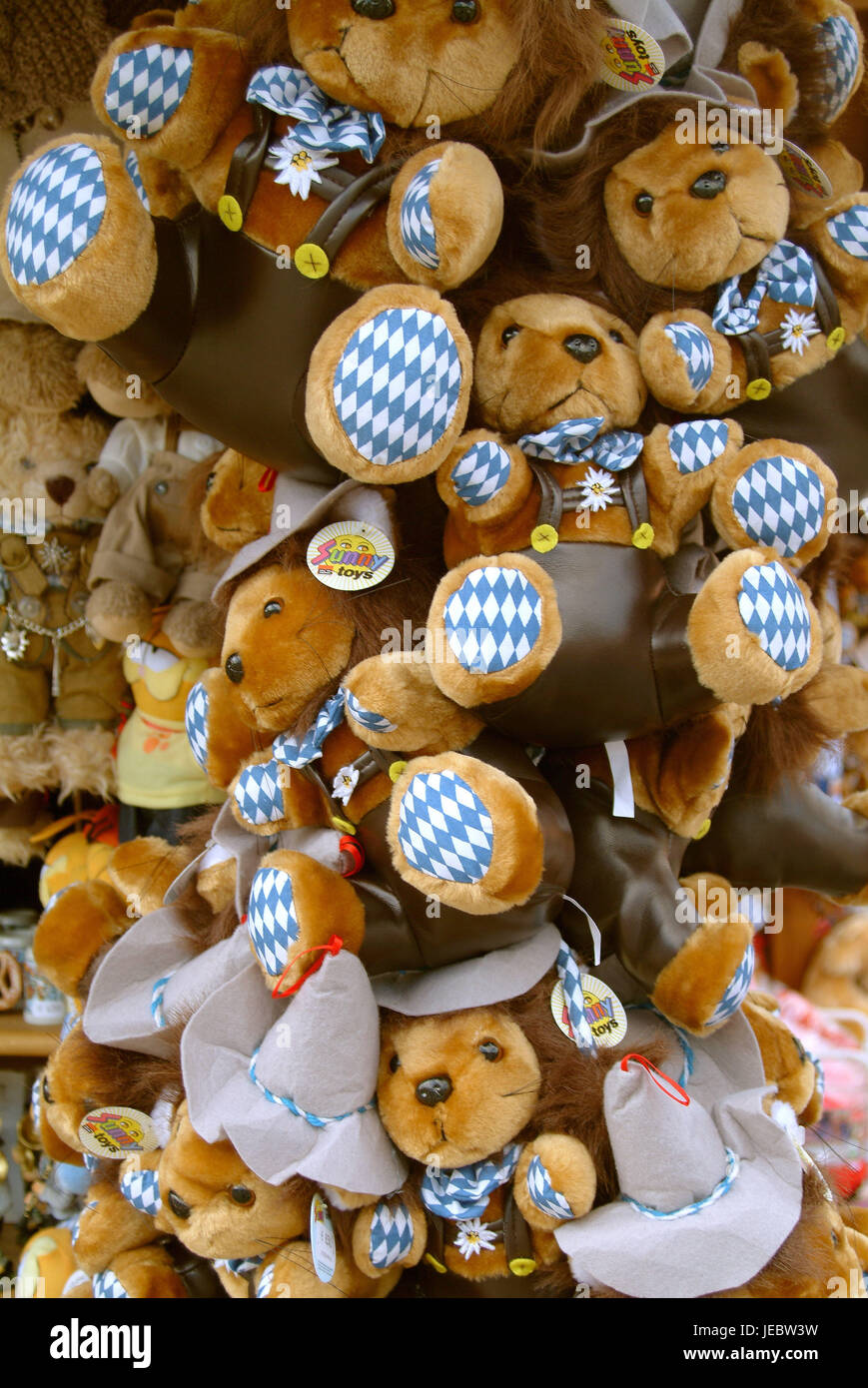 Souvenirs, ours en peluche, fête d'octobre, Munich Photo Stock - Alamy