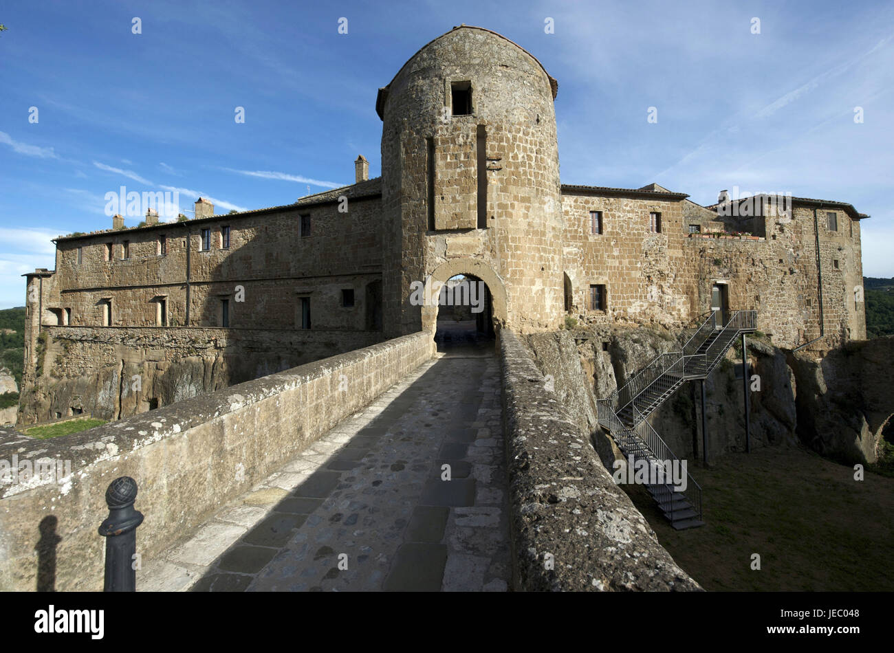 Italie, Toscane, la Maremme, Sorano, forteresse Rocca Orsini, Banque D'Images