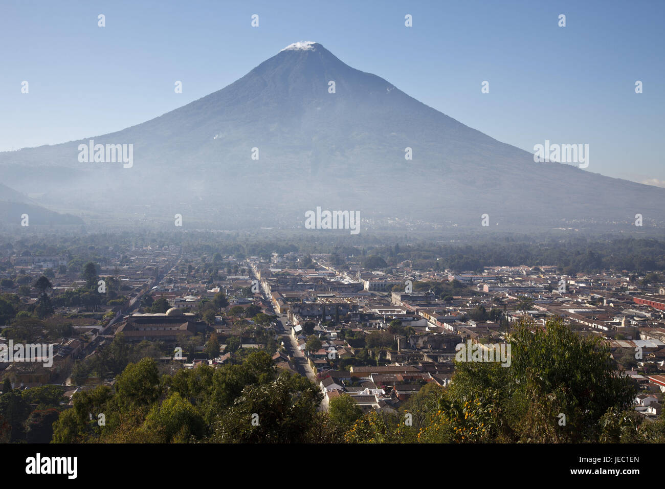 Guatemala, Antigua Guatemala, Cerro de la Cruz, volcan, Banque D'Images