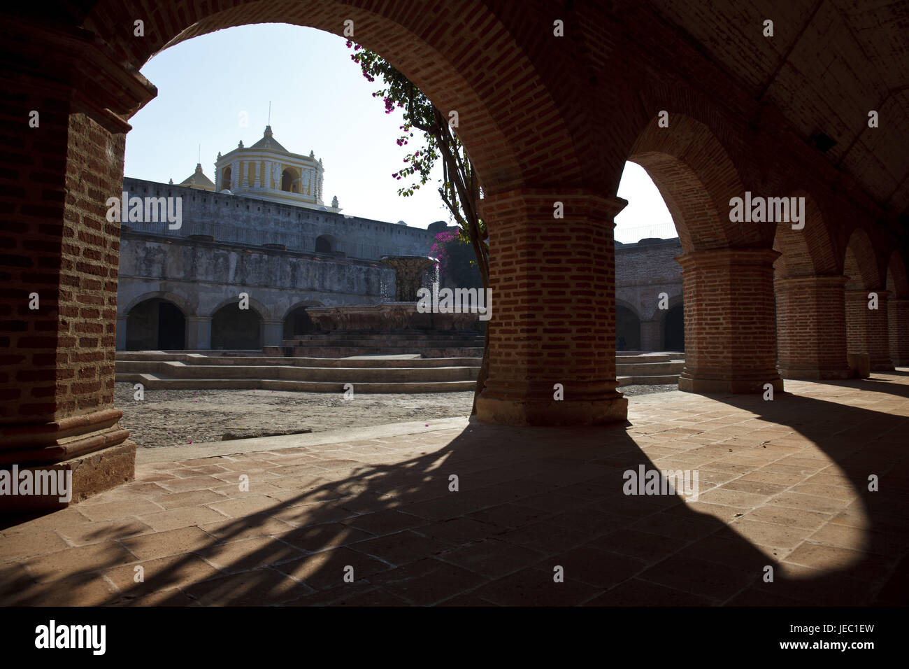 Guatemala, Antigua Guatemala, l'église La Merced, convention et non des biens, Banque D'Images