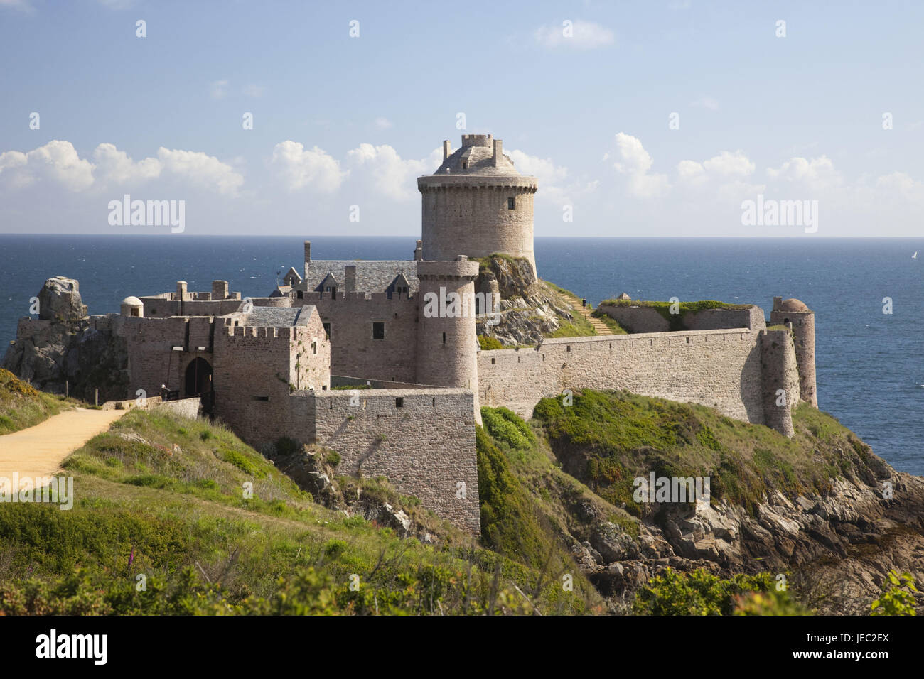 France, Bretagne, Côtes d'Armor, Cap Fréhel, fort La bar, Banque D'Images