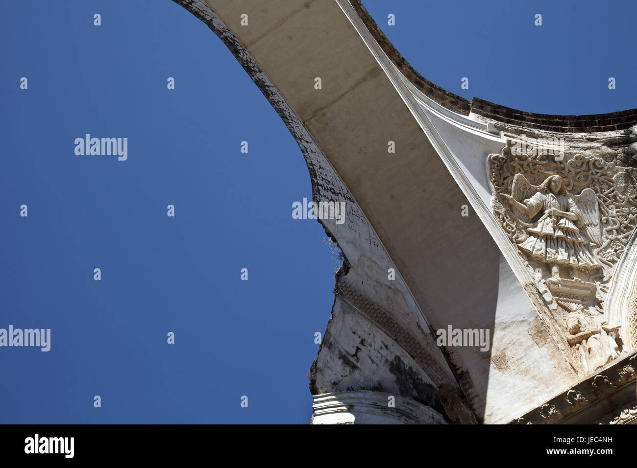 Guatemala, Antigua Guatemala, cathédrale, ruines, pas de biens, Banque D'Images