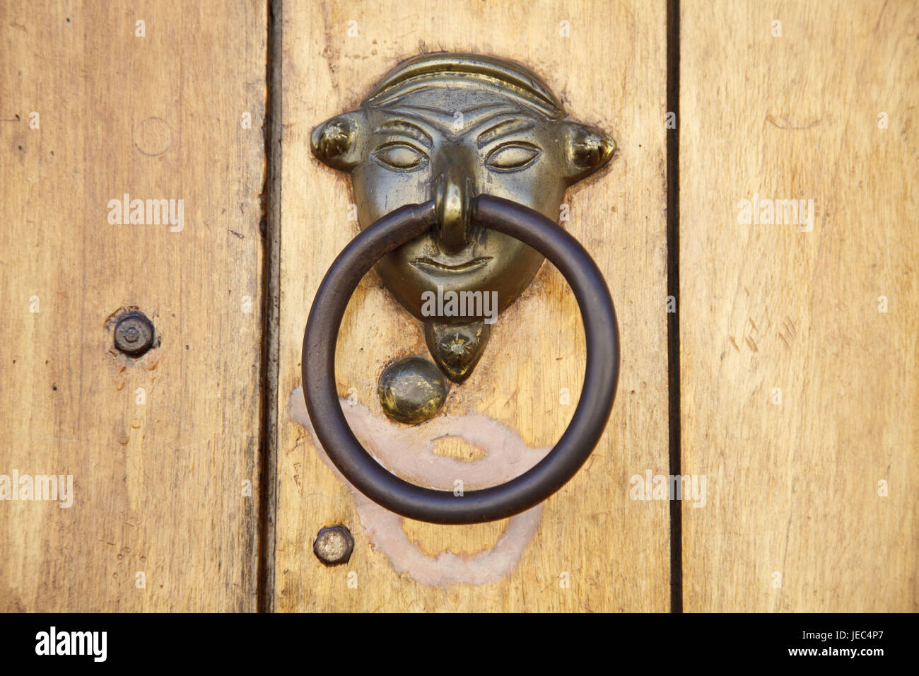Guatemala, Antigua Guatemala, doorknocker porte, Banque D'Images