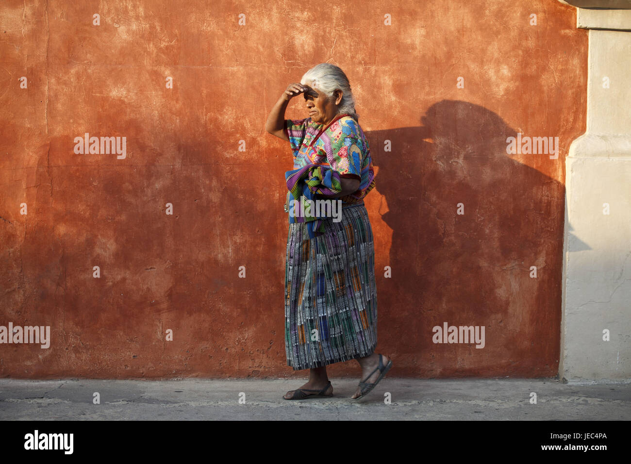 Guatemala, Antigua Guatemala, femme, Maya, le modèle ne libération, Banque D'Images