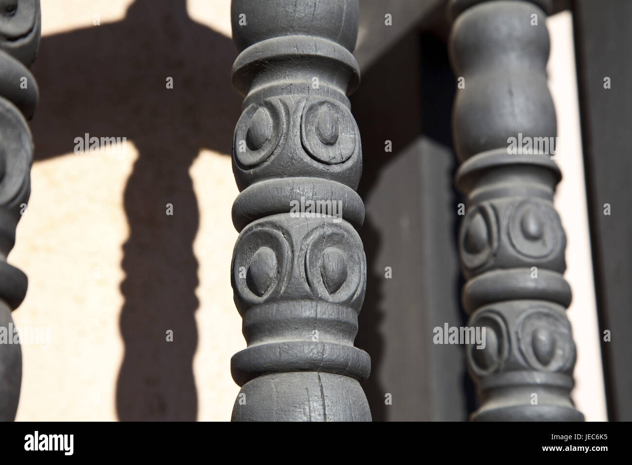 Guatemala, Antigua Guatemala, balcon, Banque D'Images