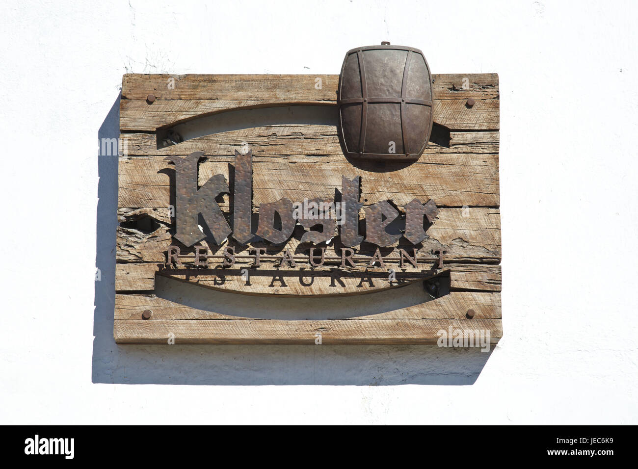 Guatemala, Antigua Guatemala, restaurant sign, Banque D'Images