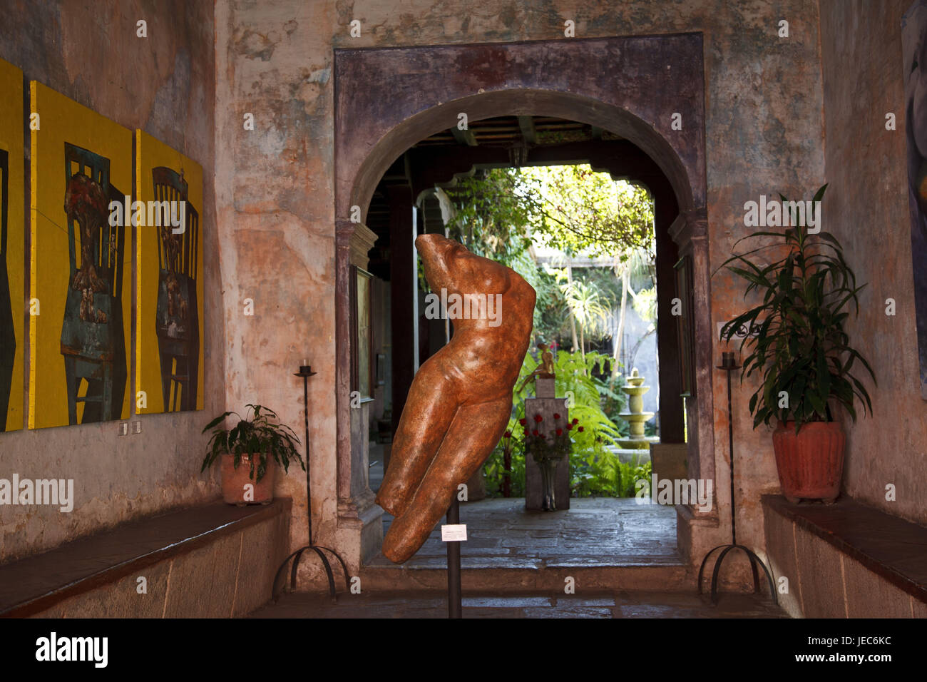 Guatemala, Antigua Guatemala, galerie, Banque D'Images