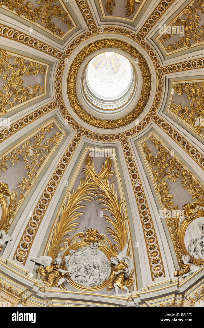 Italie, Rome, église Santissimo Nome Tu Maria Al Foro traiano, à l'intérieur, plafonnier, Banque D'Images