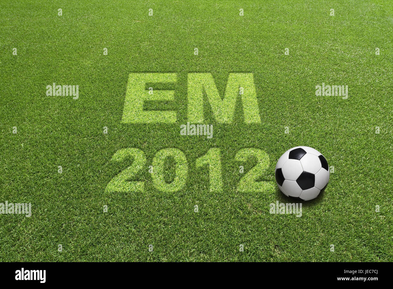 Les gazons, football, course, 2012 EM Banque D'Images