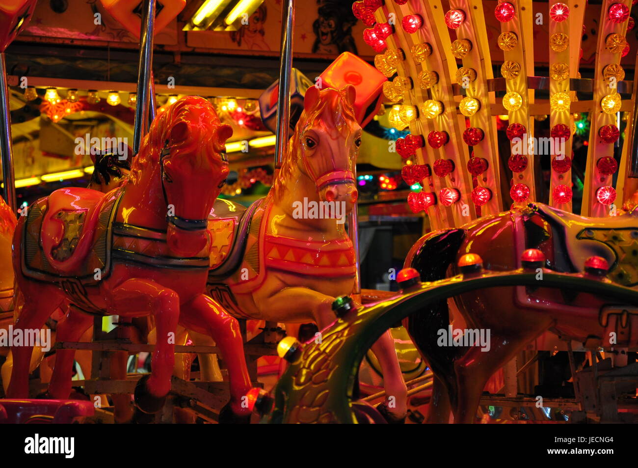 Carrousel chevaux Banque D'Images