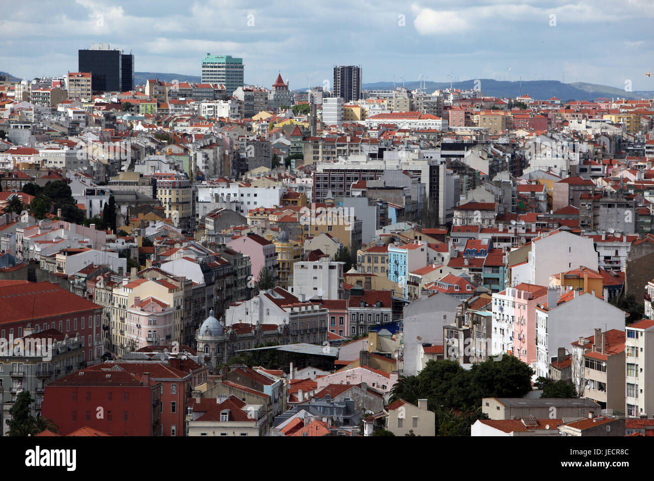 Portugal, Lisbonne, centre-ville, vue, Banque D'Images