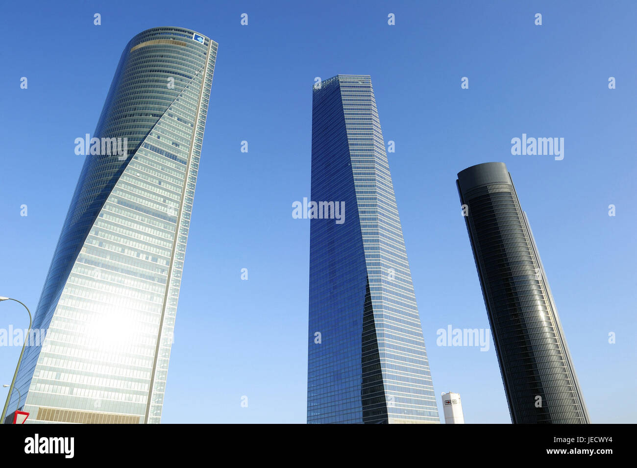 Espagne, Madrid, Torre Espacio, Torre de Cristal, Torre Sacyr Vallehermoso, Banque D'Images