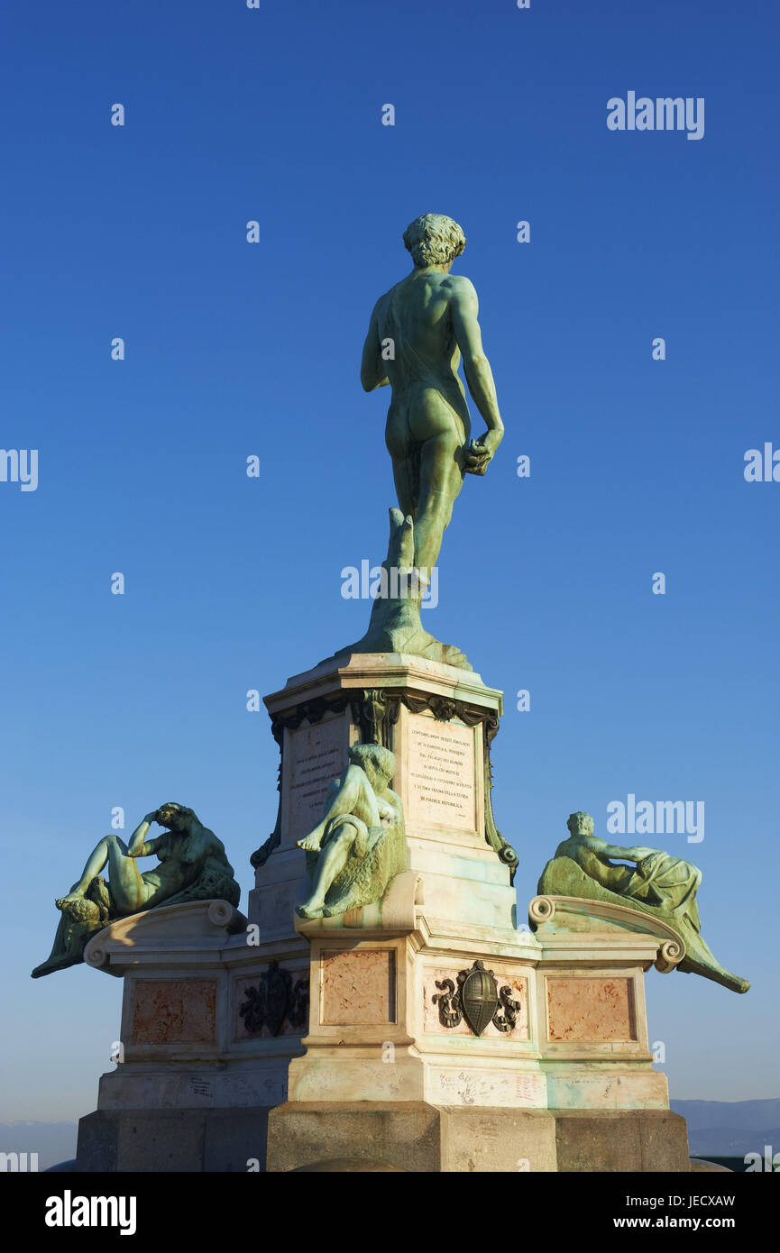 Italie, Florence, Statue de David, Banque D'Images