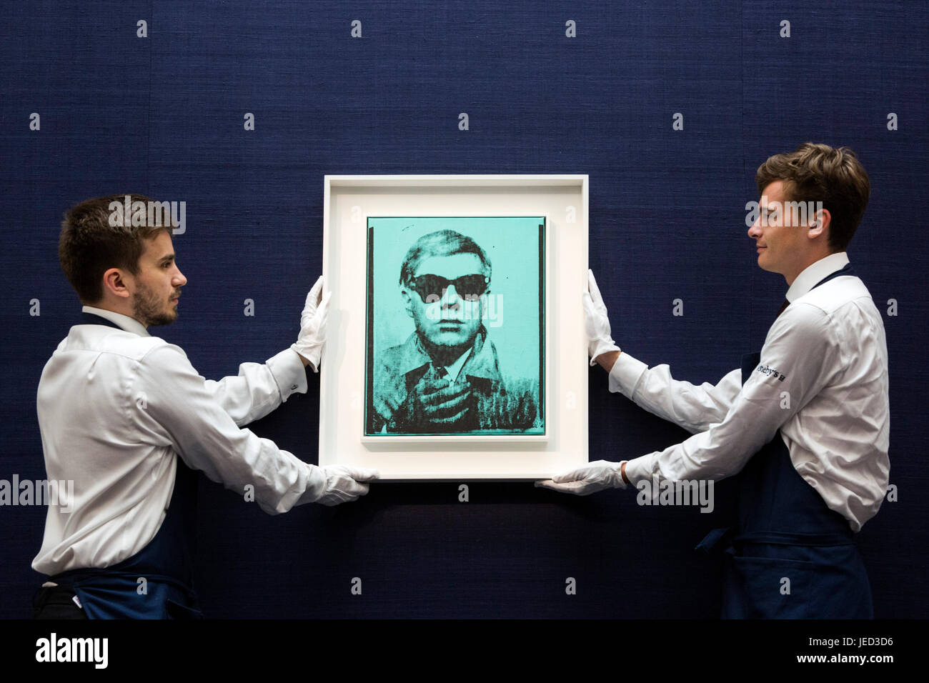 Londdon, UK. 23 juin 2017. Photo : Autoportrait, 1963-1964, par Andy Warhol, estimer GBP 5-7m. Aperçu de Sotheby's Contemporary Art Evening Sale qui aura lieu le 28 juin 2017. Banque D'Images