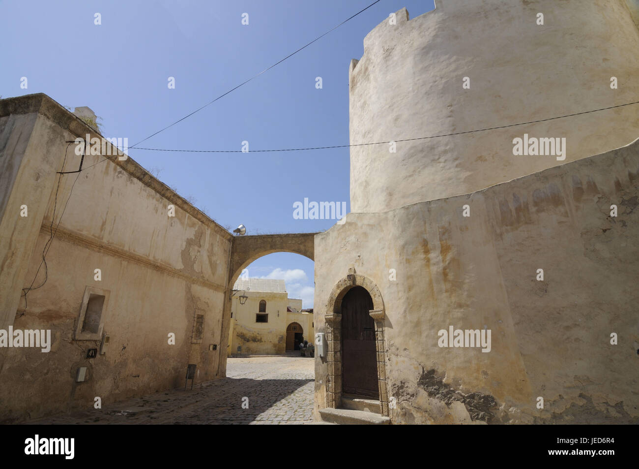 Forteresse, vieux, en portugais, el Jadida, à l'UNESCO patrimoine culturel mondial, le Maroc, l'Afrique, Banque D'Images