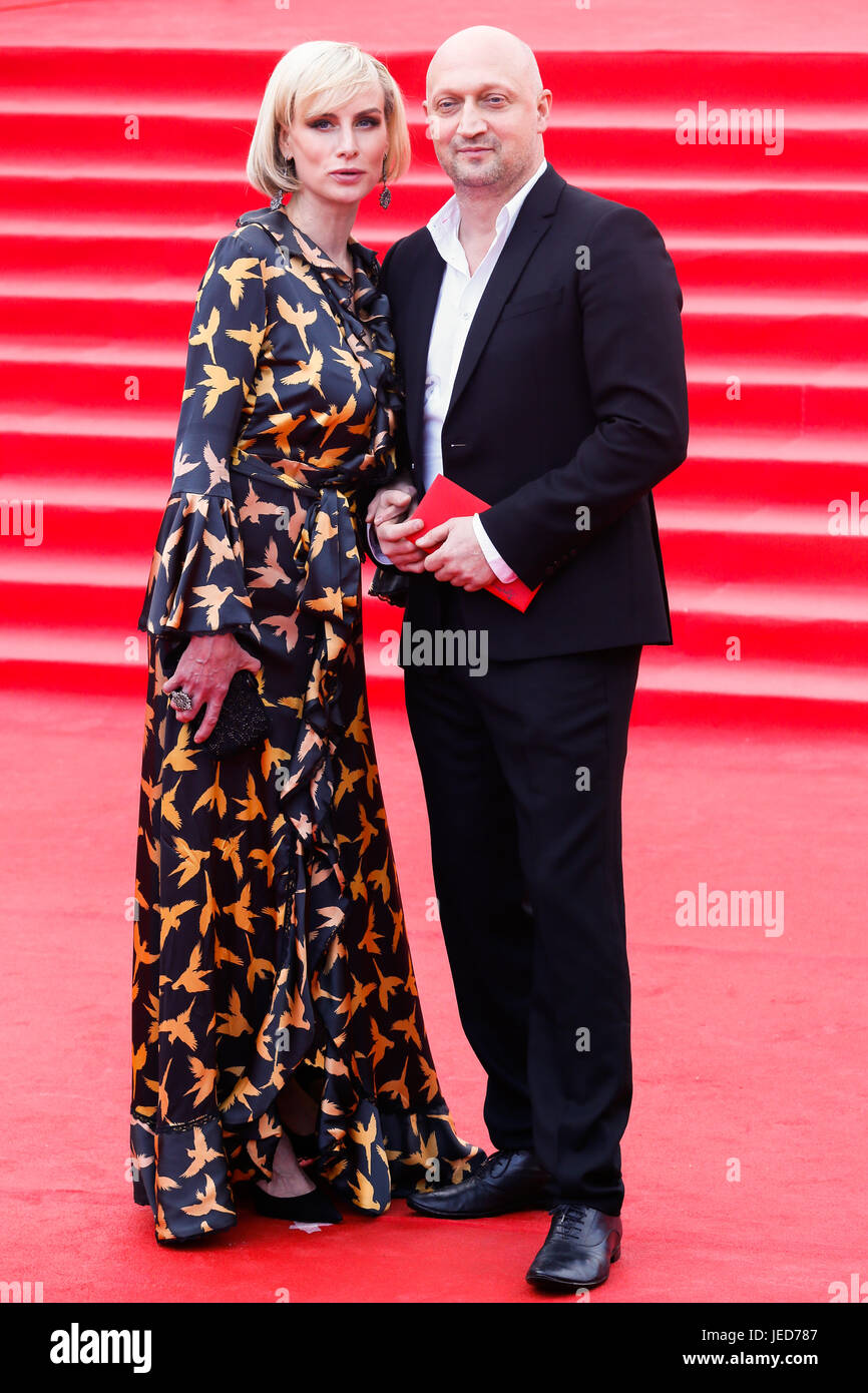 Moscou, Russie. 22 Juin, 2017. Gosha Kutsenko acteur lors de la cérémonie d'ouverture de la 39e Festival International du Film de Moscou à la salle de concert 'Russie'. Credit : Victor/Vytolskiy Alamy Live News Banque D'Images