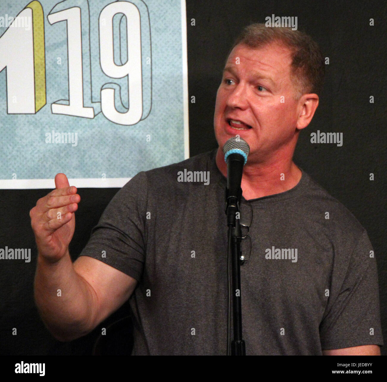 New York, USA. 23 Juin, 2017. Ian Roberts assister aux 19e Marathon Del Fermer conférence de presse à l'Upright Citizens Brigade Theatre Chelsea à New York le 23 juin 2017. Credit:RW/MediaPunch MediaPunch Crédit : Inc/Alamy Live News Banque D'Images