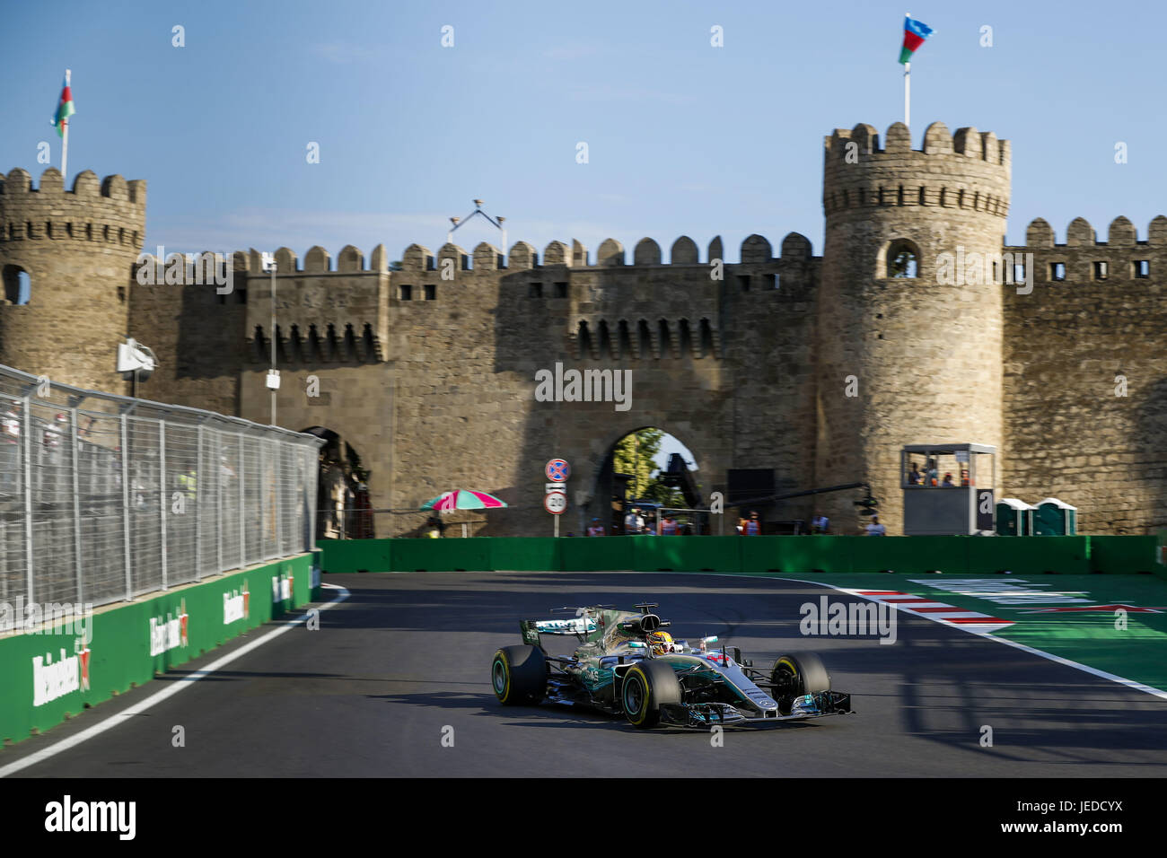 Baku, Azerbaïdjan. 24 Juin, 2017. Sport Automobile : Championnat du Monde de Formule 1 de la FIA 2017, Grand Prix de l'Europe, 23.06.2017. Utilisation dans le monde entier | Credit : dpa/Alamy Live News Banque D'Images