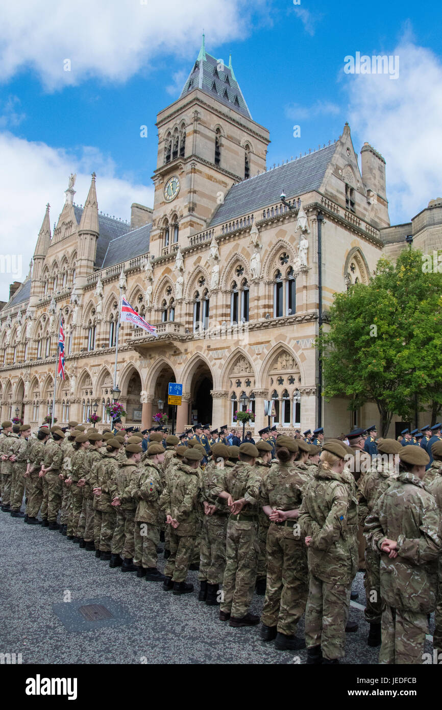 Northampton, Royaume-Uni. 24 Juin, 2017. Les Forces armées de Northampton Jour Crédit : PATRICK ANTHONISZ/Alamy Live News Banque D'Images