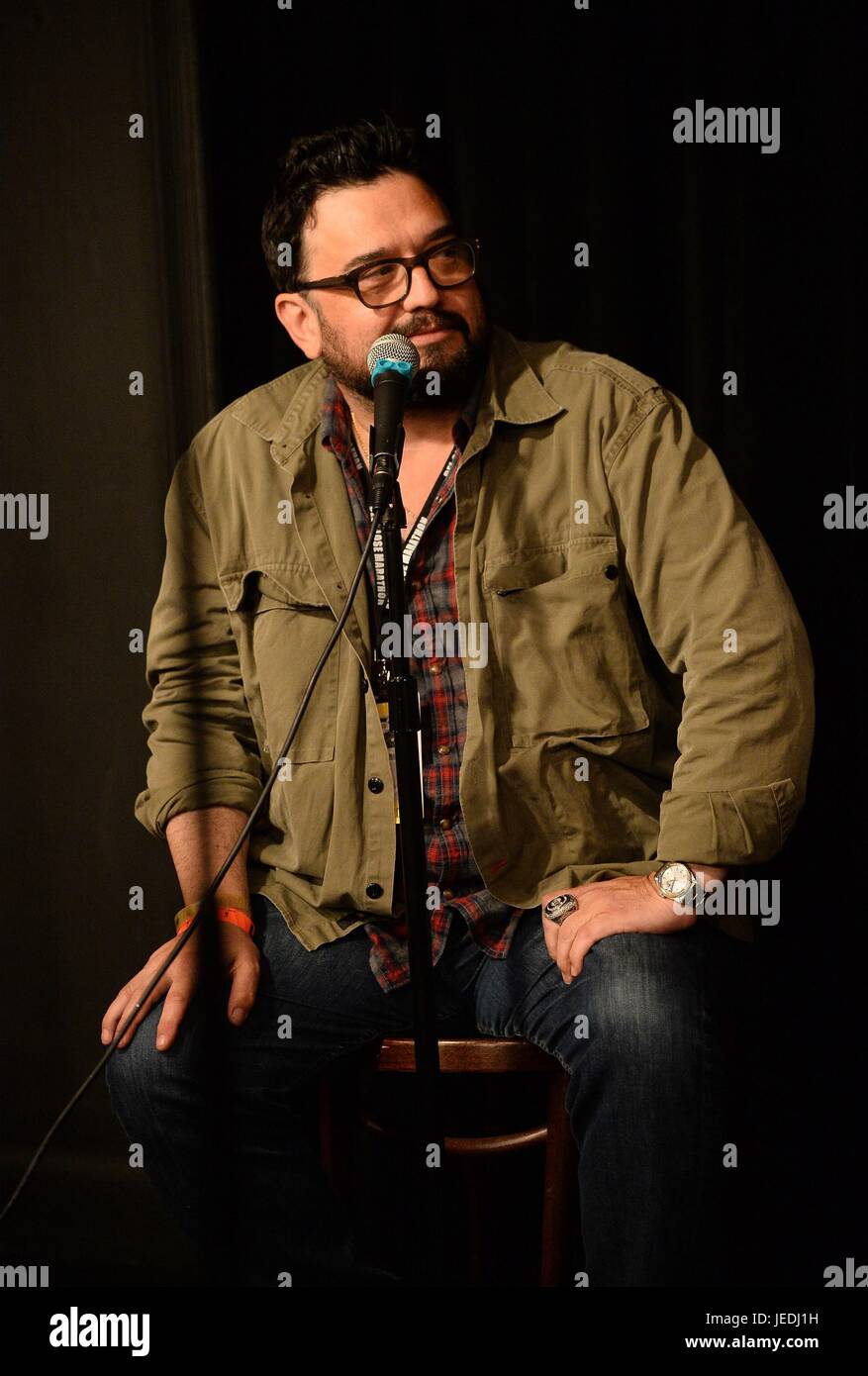 New York, NY, USA. 23 Juin, 2017. Horatio Sanz à la conférence de presse pour l'Upright Citizens Brigade Theatre présente : La 19e Del FERMER Improv Comedy Conférence de presse Marathon, UCB Theatre Chelsea, New York, NY, le 23 juin 2017. Credit : Eli Winston/Everett Collection/Alamy Live News Banque D'Images