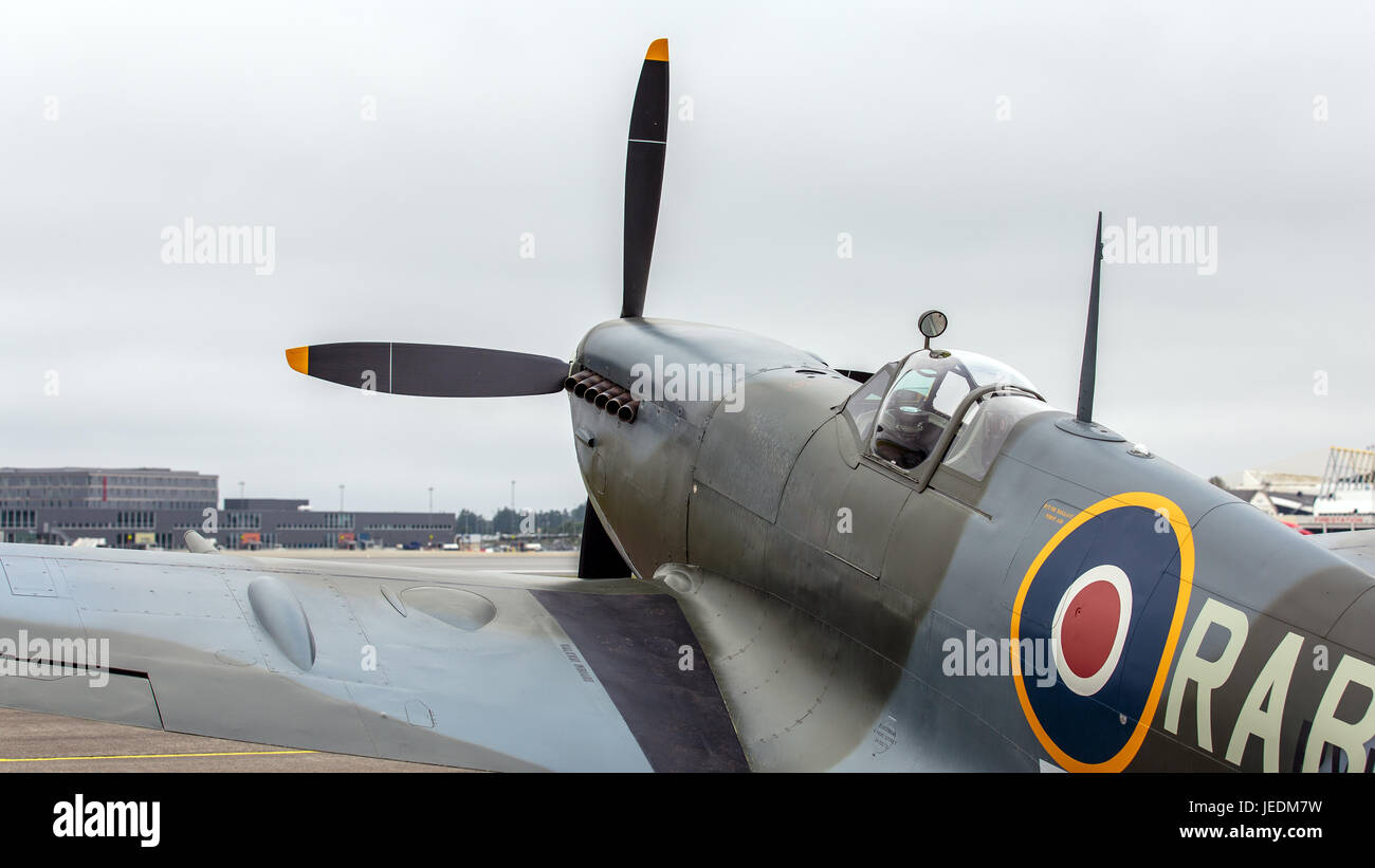 Spitfire, à l'Airshow de Sola en Norvège Banque D'Images