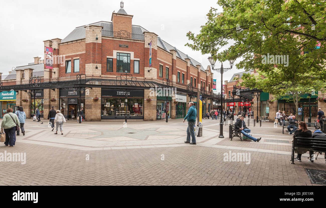 Le capitaine Cook Square Shopping Precinct à Middlesbrough, Angleterre, Royaume-Uni Banque D'Images