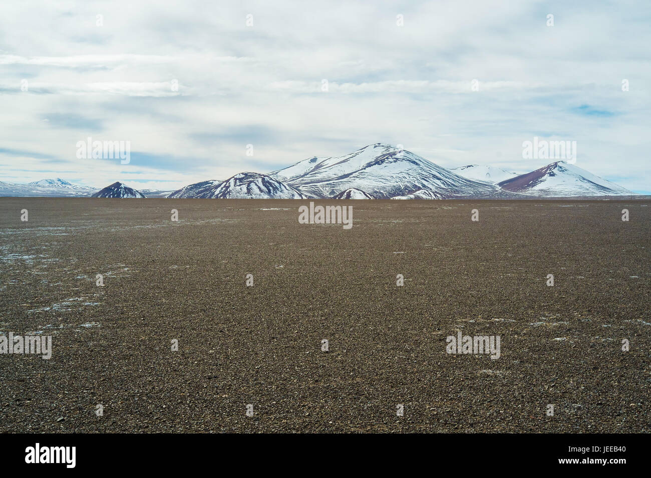 Salar de Maricunga en Parque Nacional Nevado Tres Cruces, Chili Banque D'Images