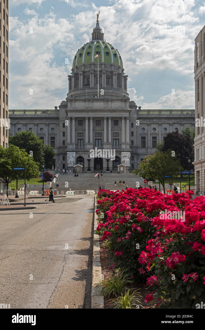 Harrisburg, Pennsylvanie - la Pennsylvania State Capitol building. Banque D'Images