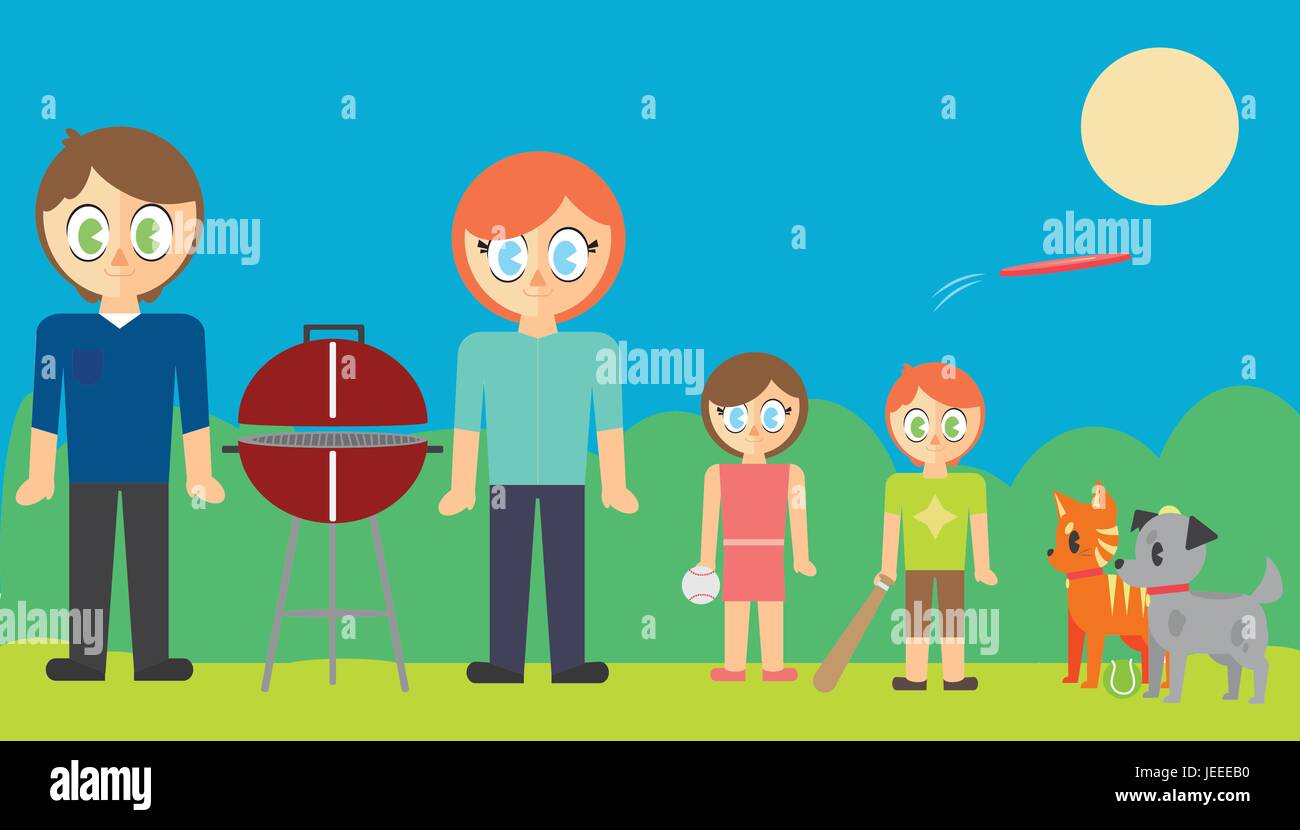 Vector set de famille et pet Illustration de Vecteur Vector set de famille et pet Illustration de Vecteur