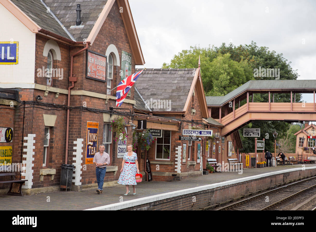 La gare de Bewdley, Bewdley, Worcestershire, Angleterre, RU Banque D'Images