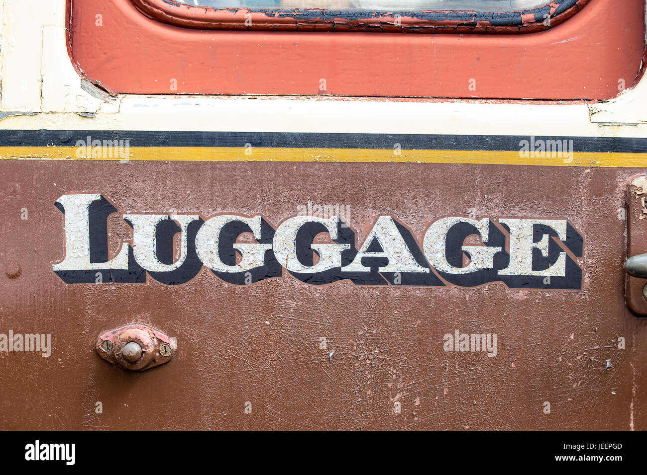 Transport ferroviaire GWR typefaces, England, UK Banque D'Images