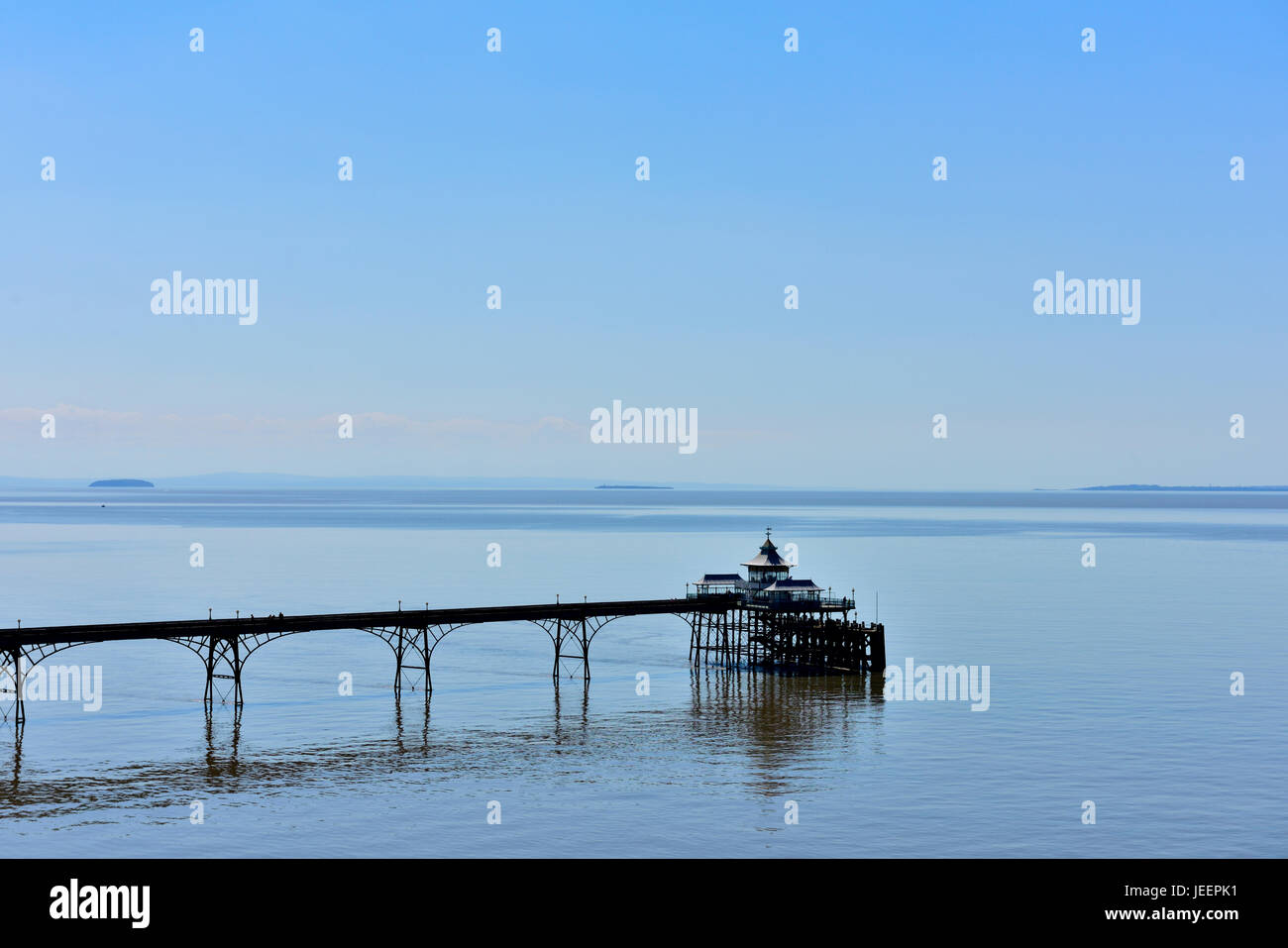 Clevedon pier, North Somerset, Angleterre Banque D'Images