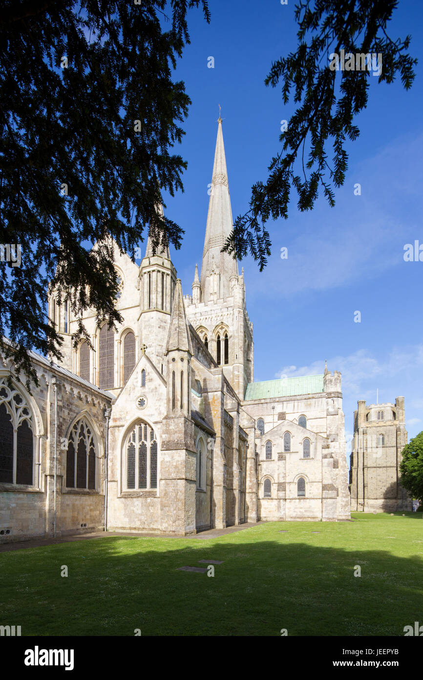 La Cathédrale de Chichester, West Sussex, England, UK Banque D'Images