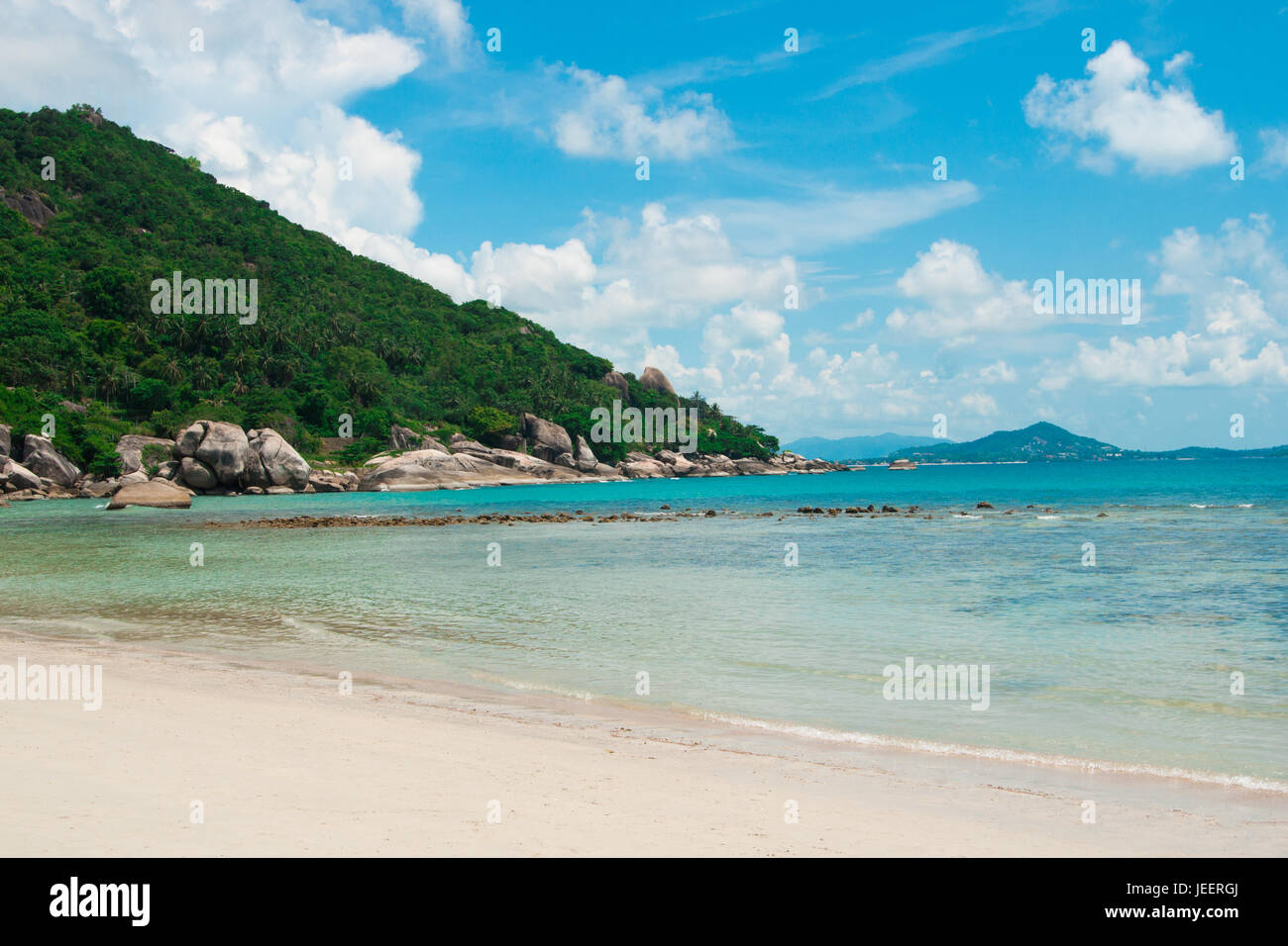 Koh Samui Island Beach et l'océan en Thaïlande Banque D'Images