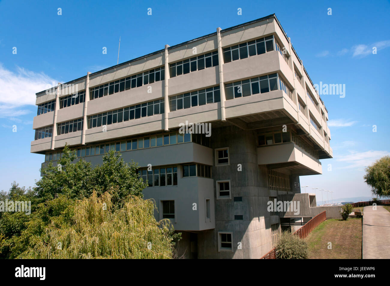 L'École technique de l'architecture 'Pedro Barrie de la Mata', La Corogne, une région de Galice, Espagne, Europe Banque D'Images