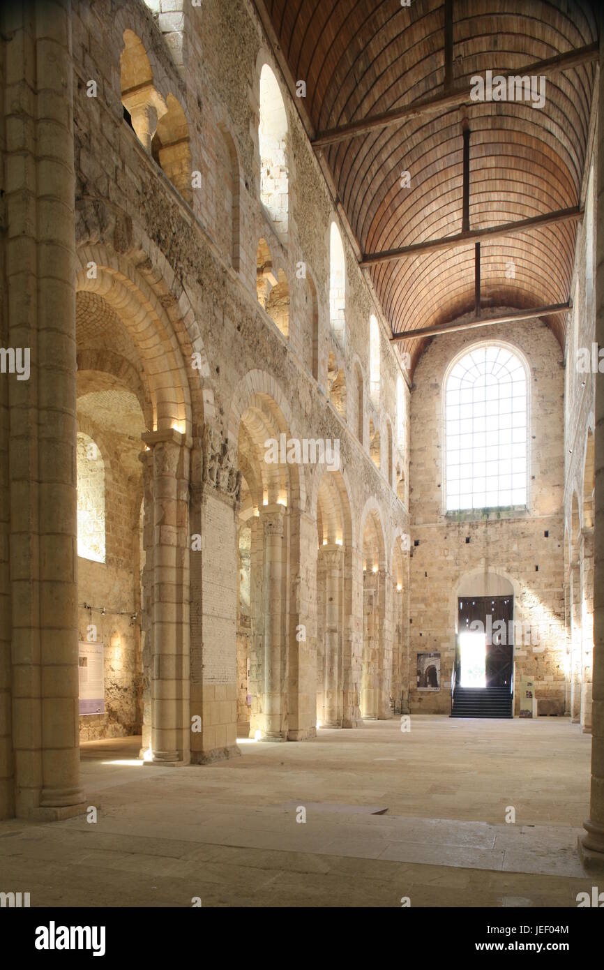 L'Abbaye de Bernay (Abbaye Notre-Dame de Bernay), Eure, France, Nromandy Banque D'Images