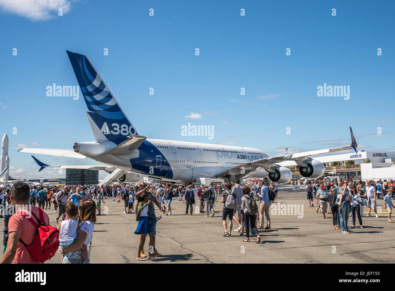 Salon international de l'aéronautique et de l'espace de Paris-Le Bourget, Salon du Bourget - Paris Air Show Banque D'Images