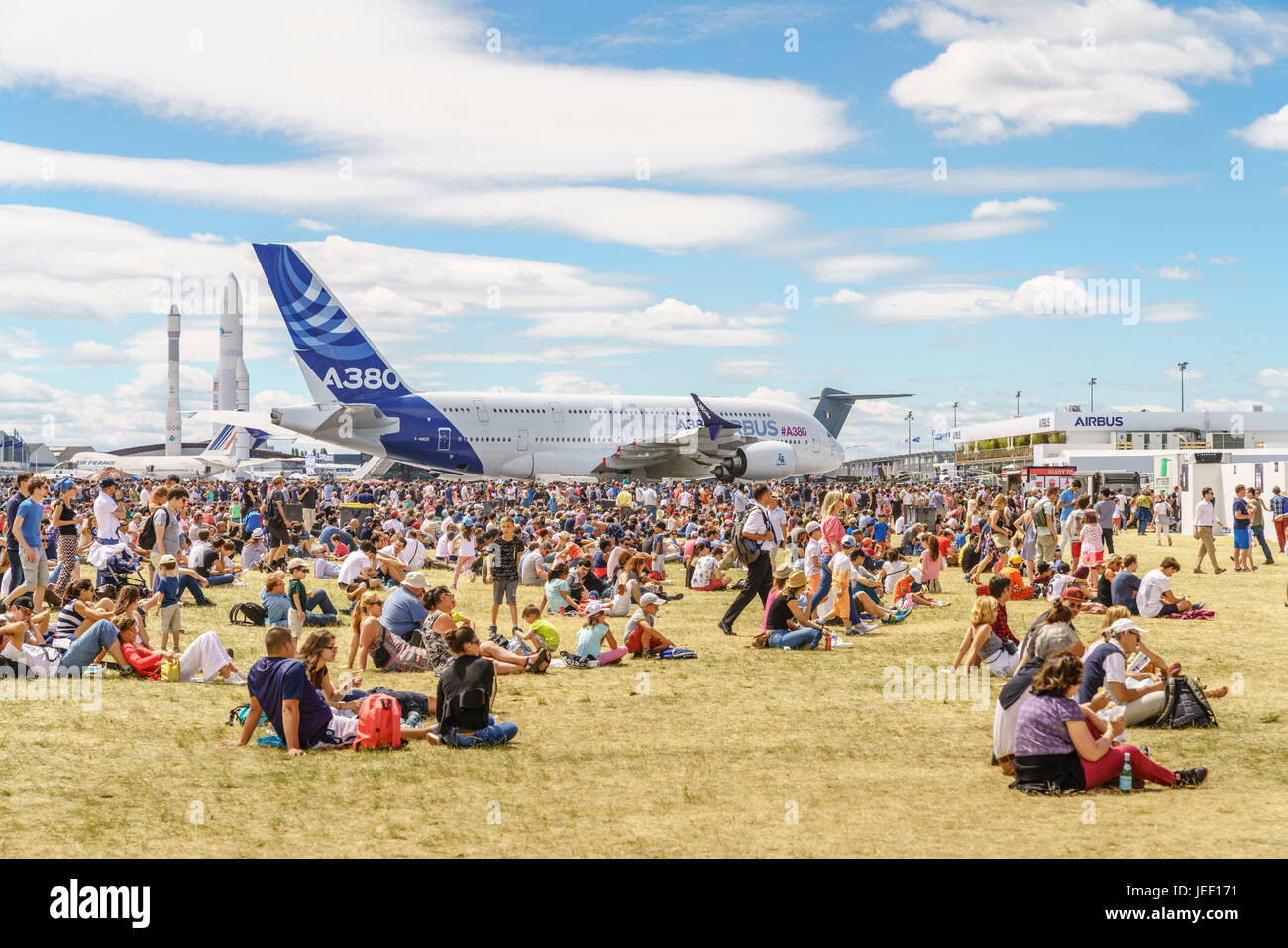Salon international de l'aéronautique et de l'espace de Paris-Le Bourget, Salon du Bourget - Paris Air Show Banque D'Images