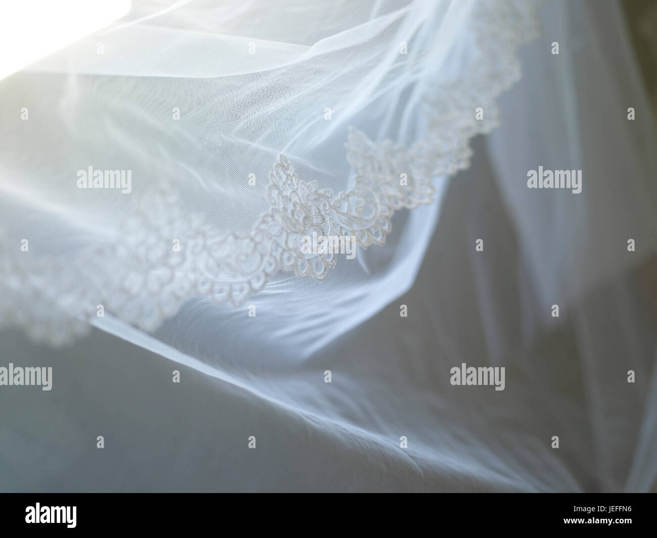 Voile de mariée Banque D'Images