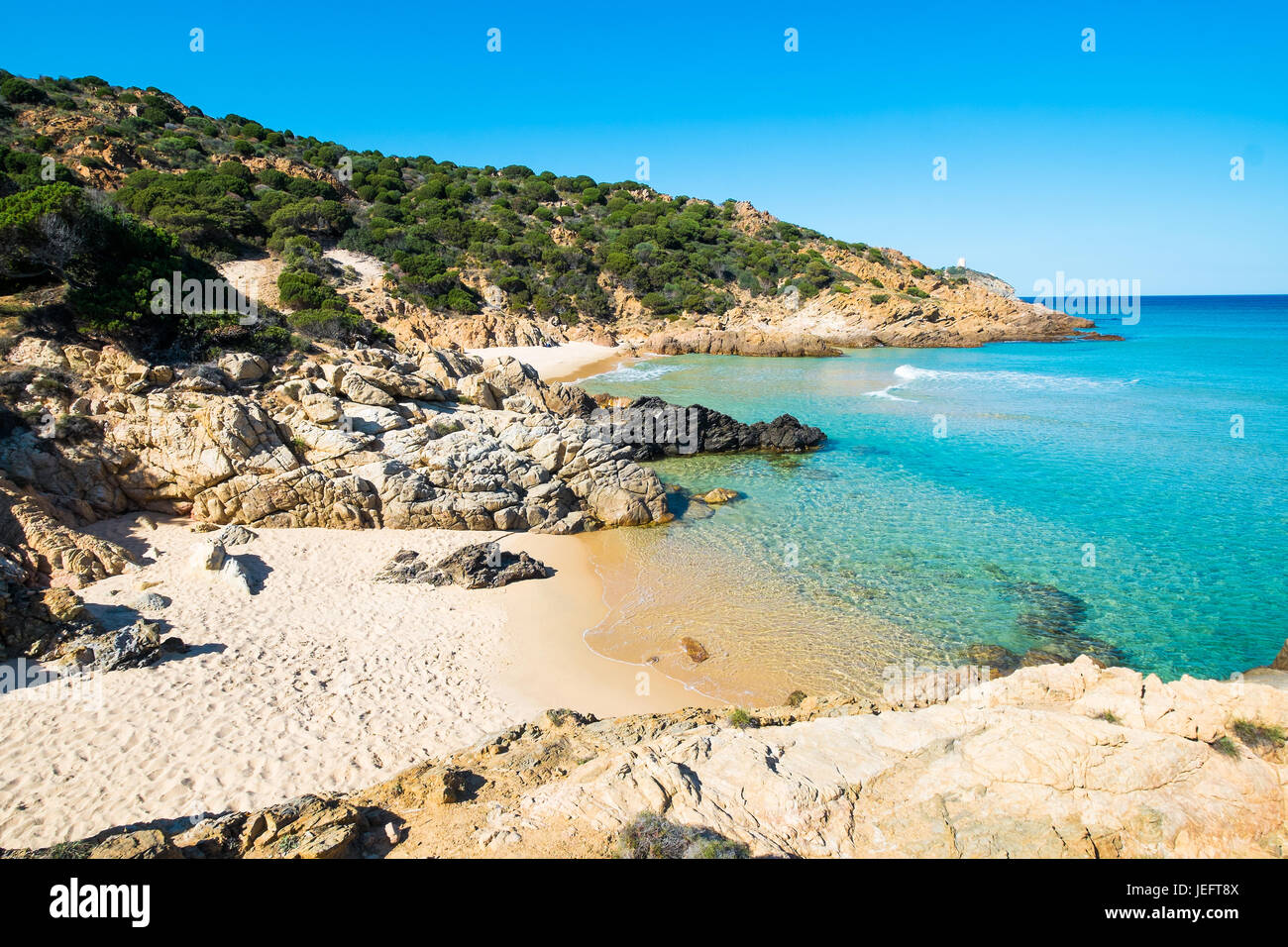 Plage De Chia Dans Le Sud De La Sardaigne Italie Photo Stock Alamy